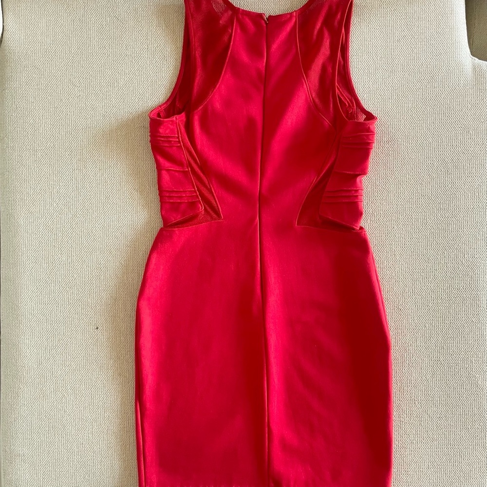 Red Bodycon Cutout Sheath Cocktail Dress Size S‎